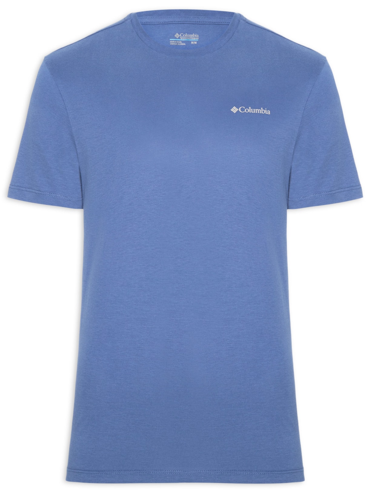 Camiseta Masculina Básica Silk Azul Columbia