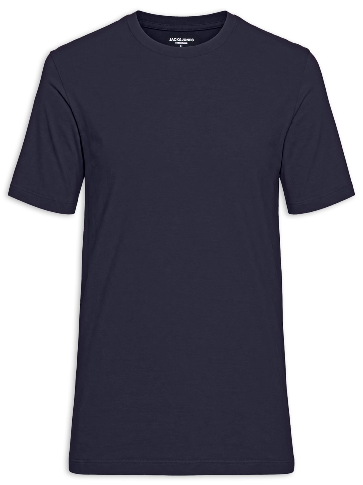 Camiseta Masculina Básica Slim Fit Algodão Orgânico Azul Jack & Jones