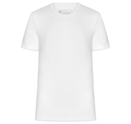 Camiseta Masculina Básica Slim Tech - Branco
