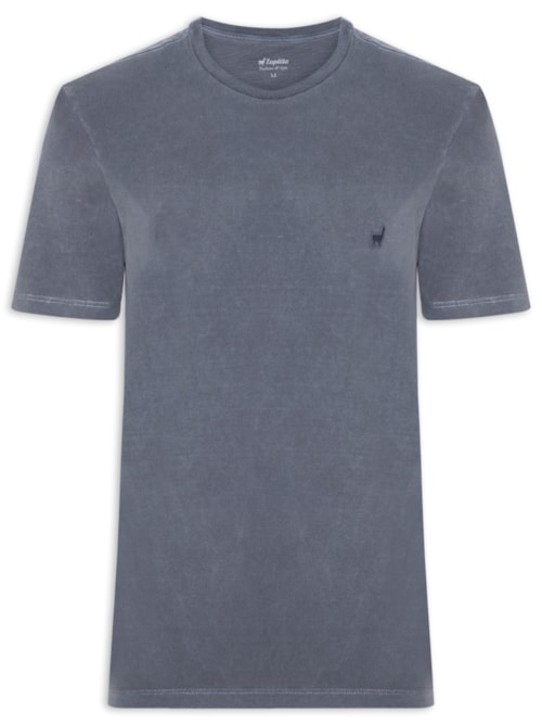 Camiseta Masculina Básica Stone - Azul