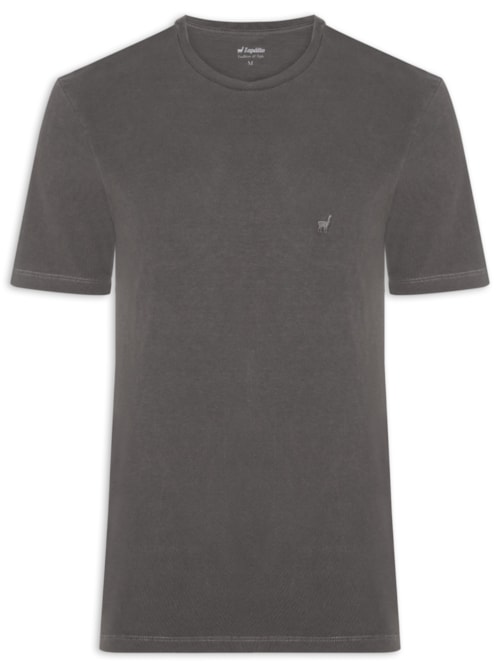 Camiseta Masculina Básica Stone - Cinza