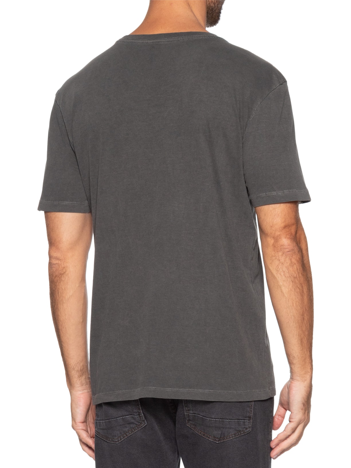 Camiseta Masculina Básica Stone Cinza Zapalla