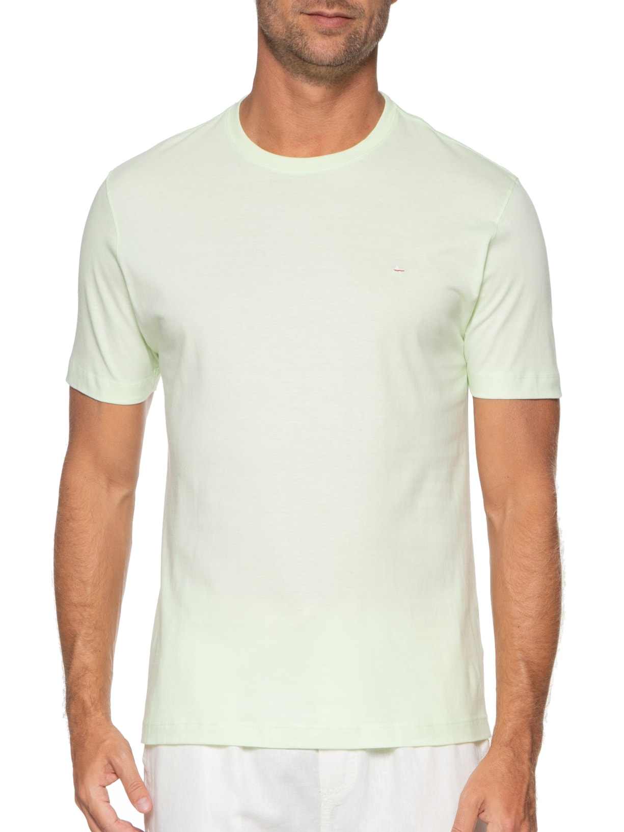 Camiseta Masculina Básica Verde Aramis