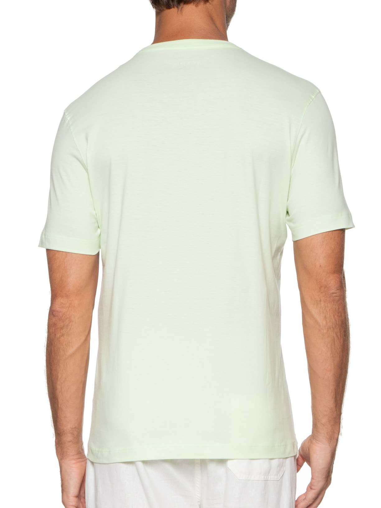 Camiseta Masculina Básica Verde Aramis