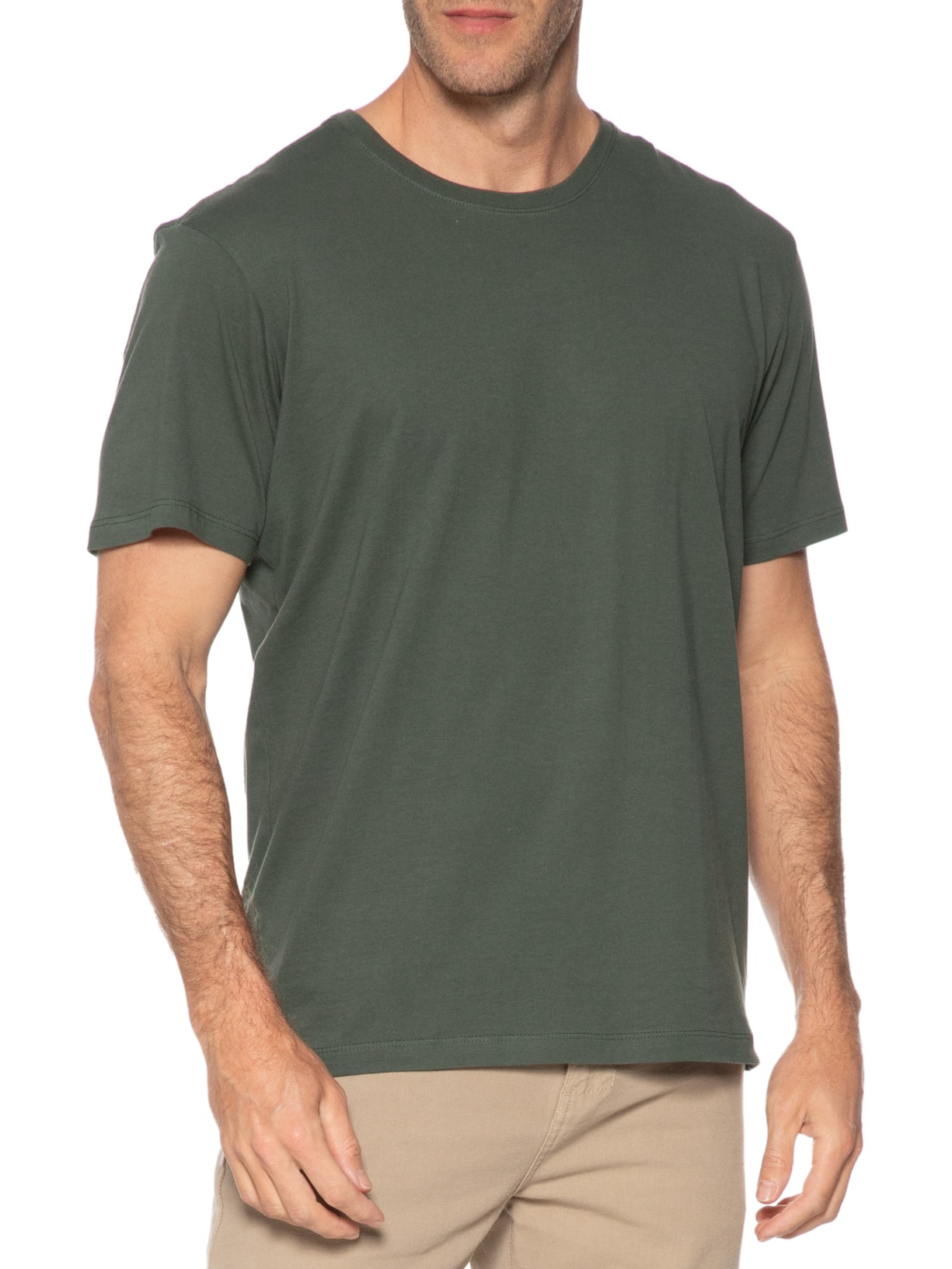 Camiseta Masculina Básica Verde Pineapple