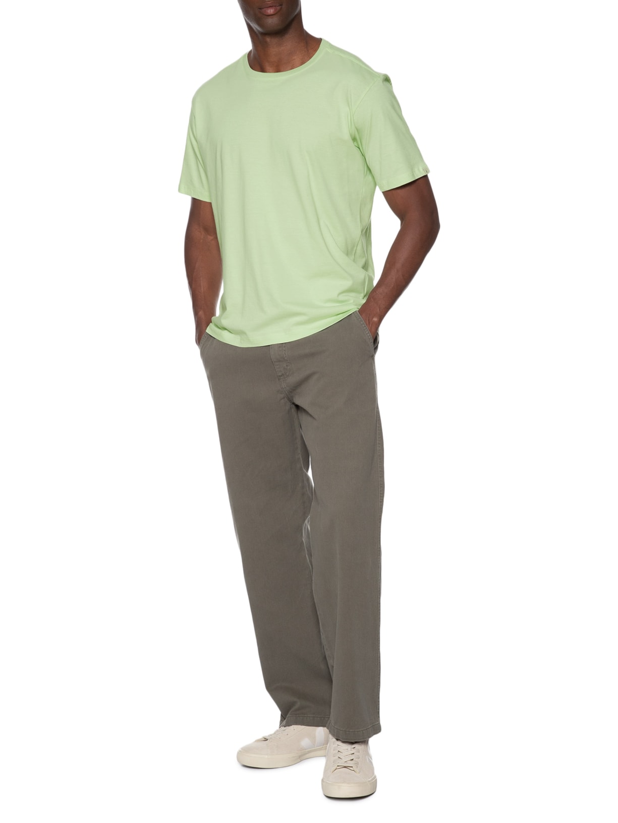 Camiseta Masculina Básica Verde Pineapple