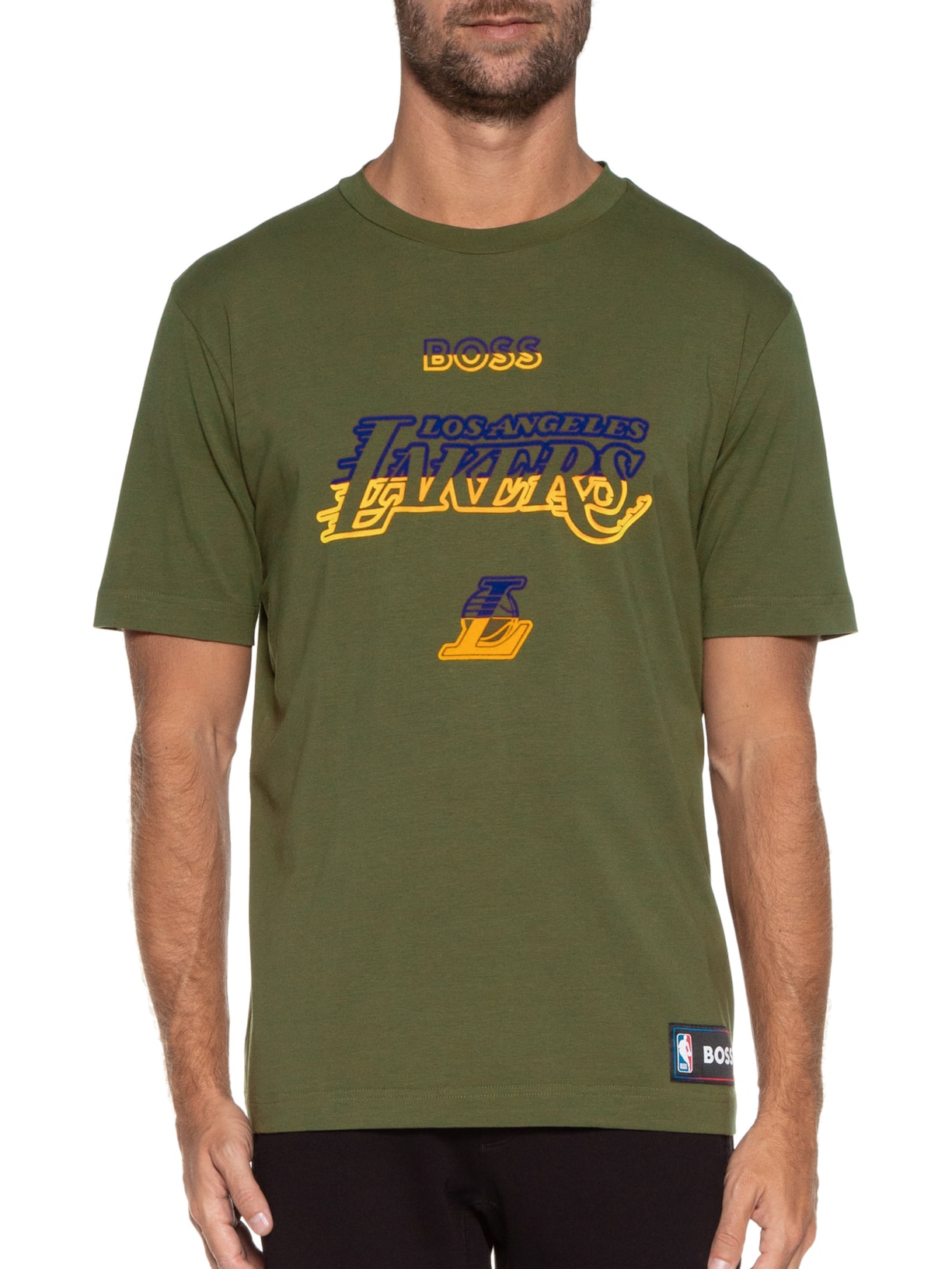 Camiseta Masculina Basket 4 Nba Verde Boss