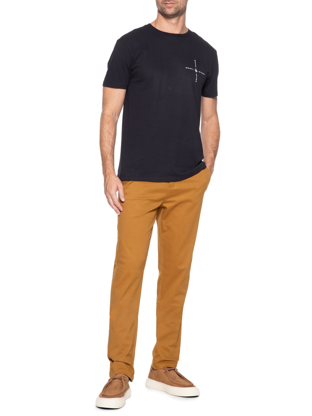 Camiseta Masculina Bay Preto Foxton