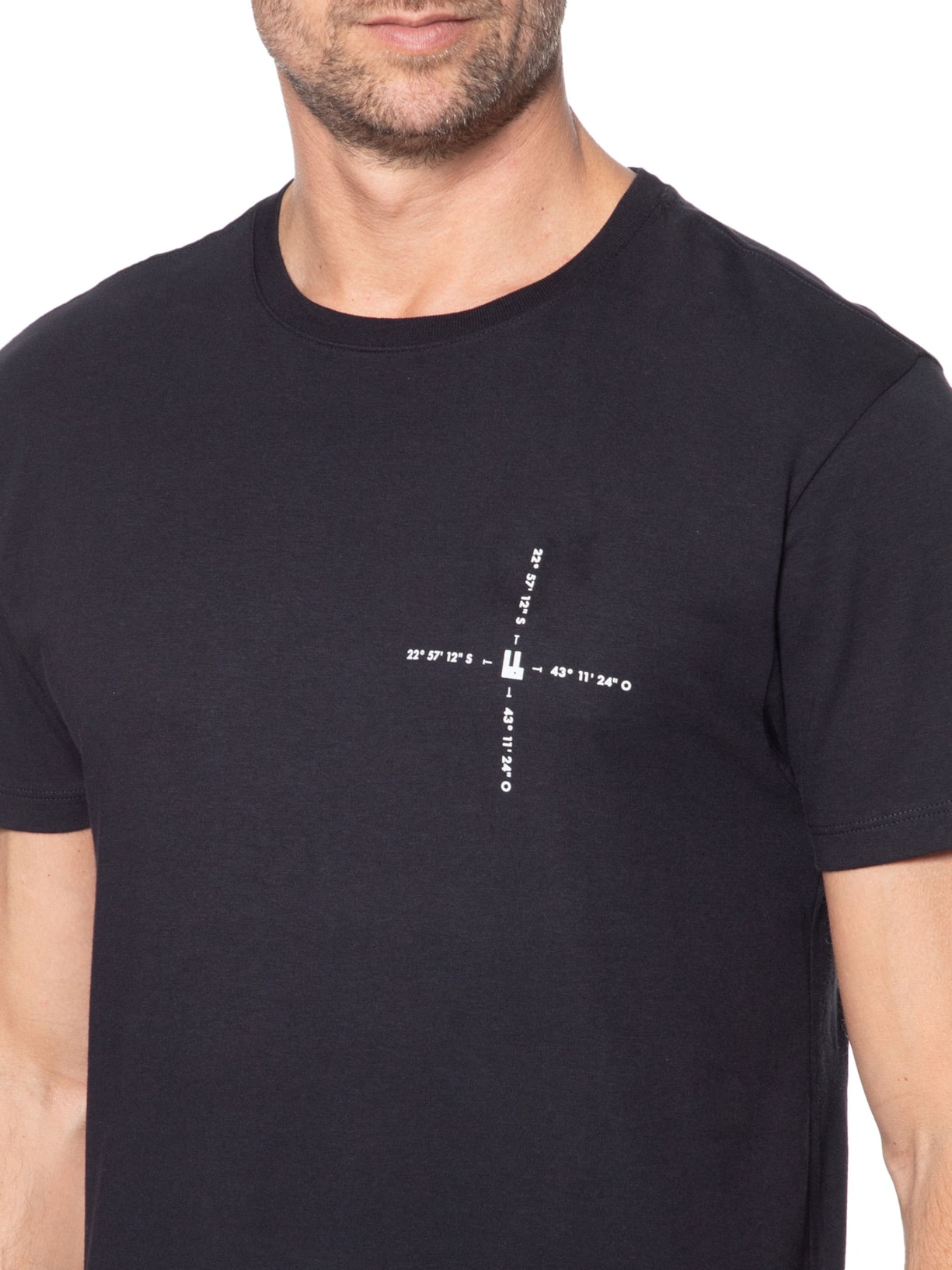 Camiseta Masculina Bay Preto Foxton