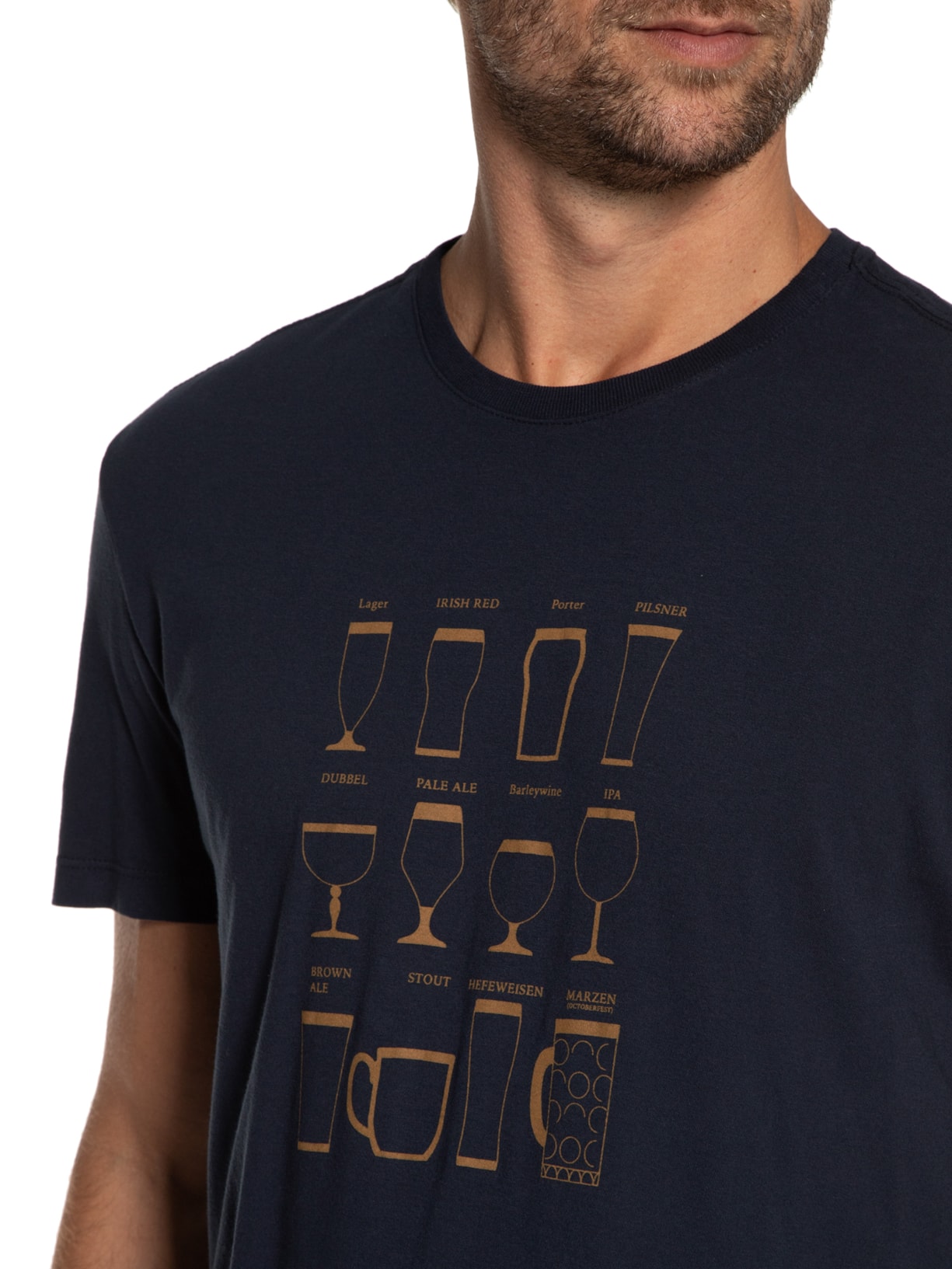 Camiseta Masculina Beer Cups Azul Foxton