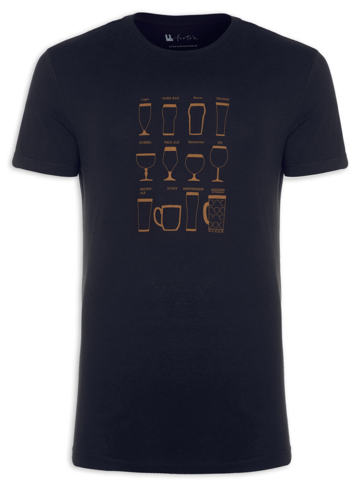 Camiseta Masculina Beer Cups Azul Foxton