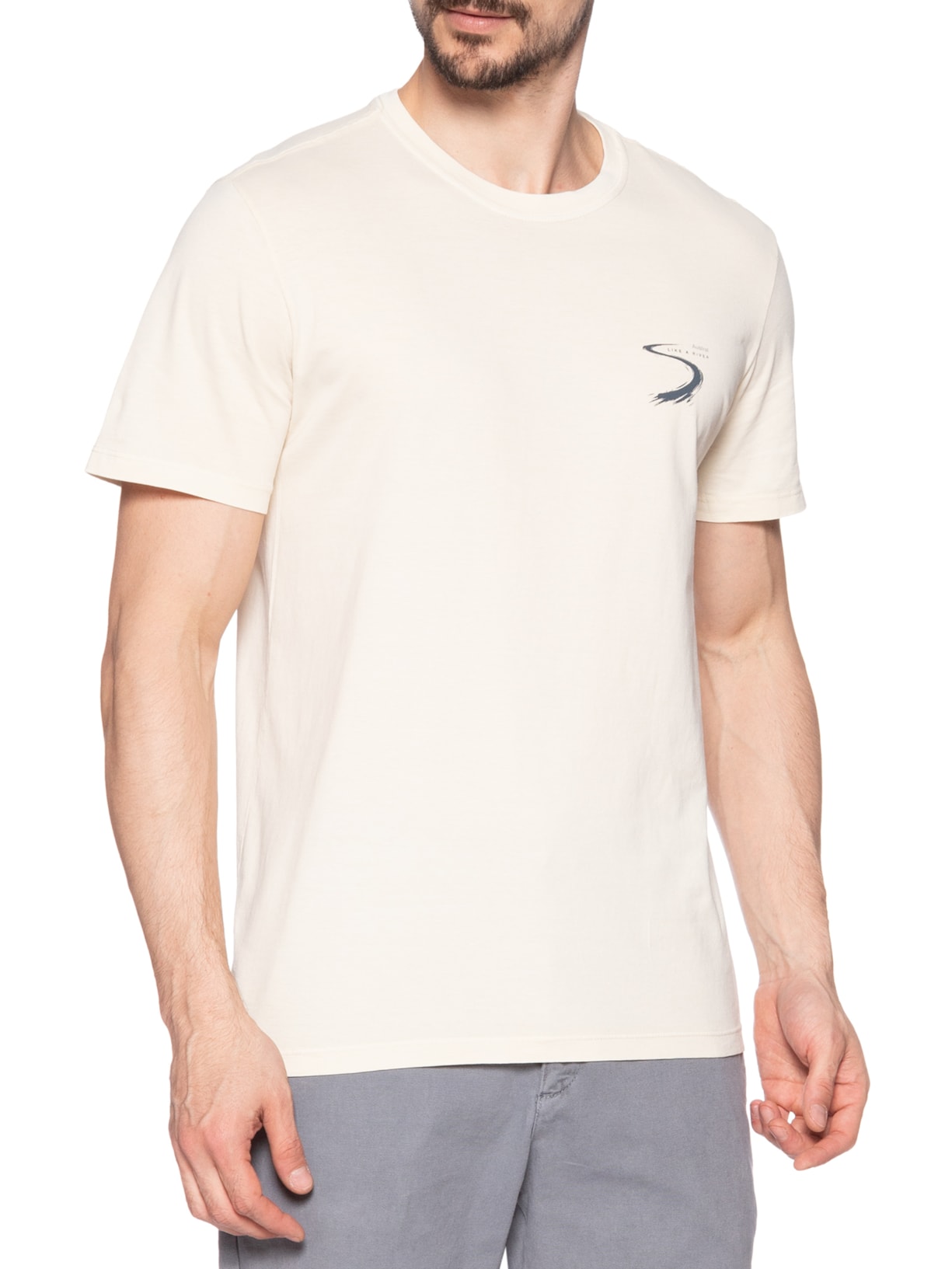 Camiseta Masculina Bend Branco Austral