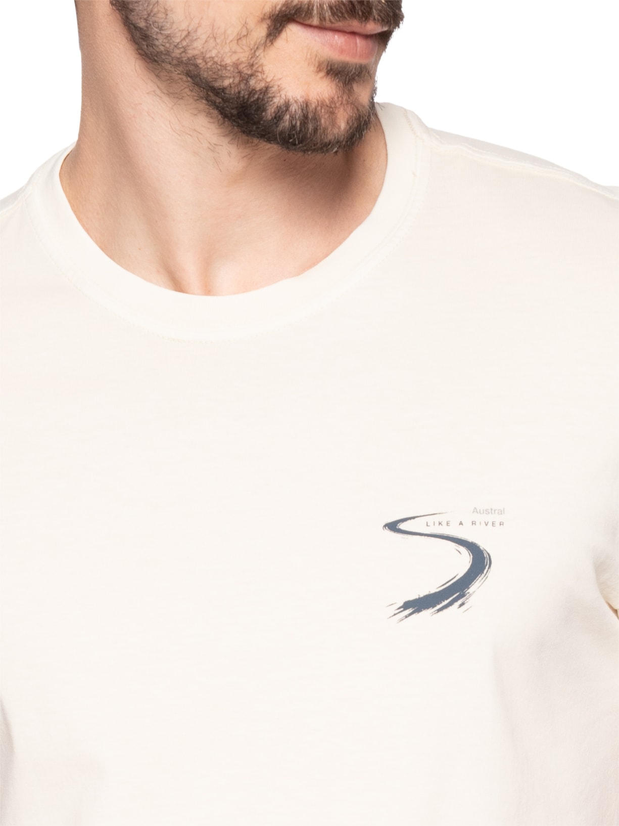 Camiseta Masculina Bend Branco Austral
