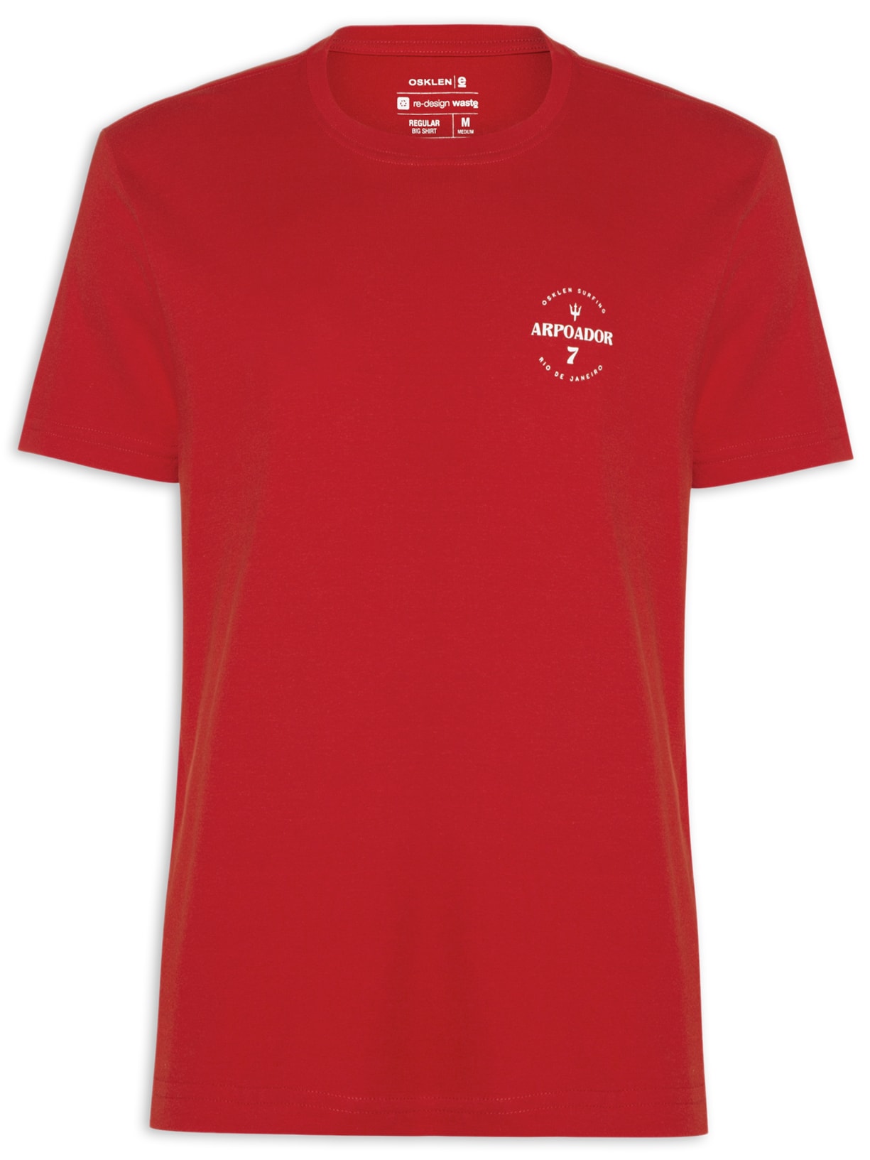 Camiseta Masculina Big Arpoador Labem Manga Curta - Vermelho