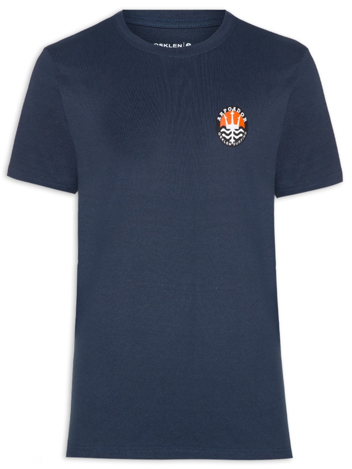 Camiseta Masculina Big Arpoador Selo Manga Curta - Azul