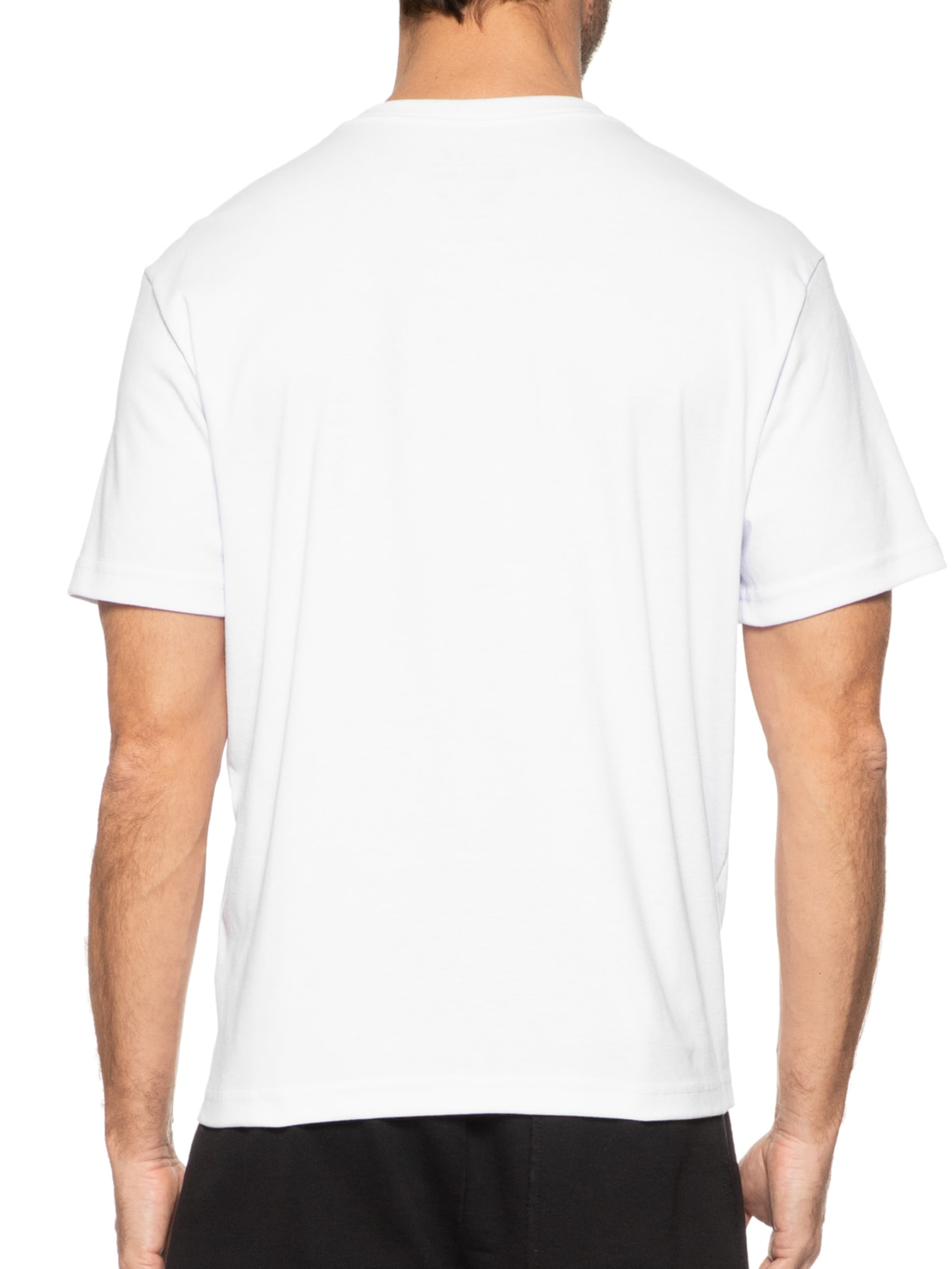 Camiseta Masculina Big Arpoador Selo Manga Curta Branco Osklen