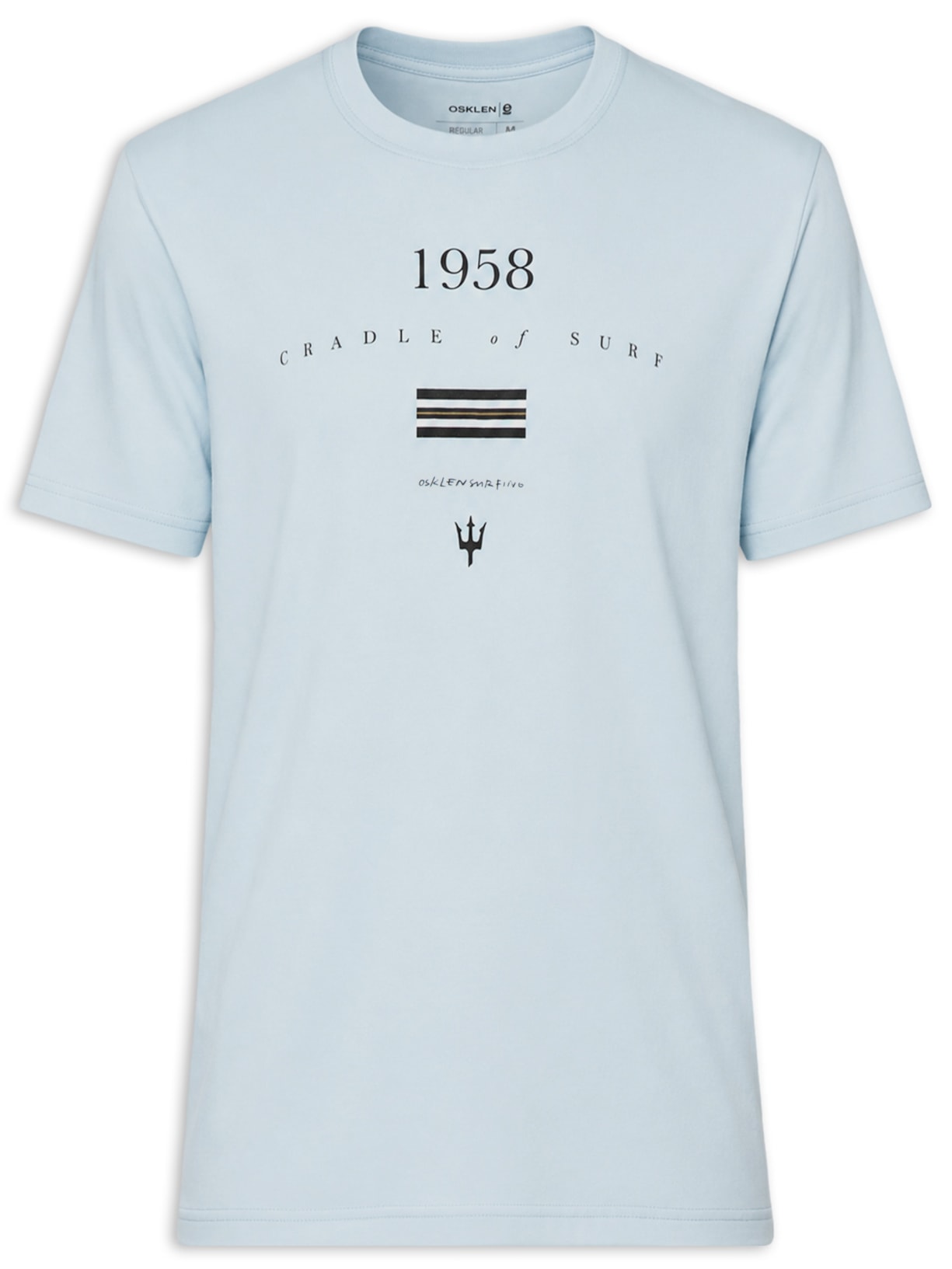 Camiseta Masculina Big Cradle Of Surf Azul Osklen
