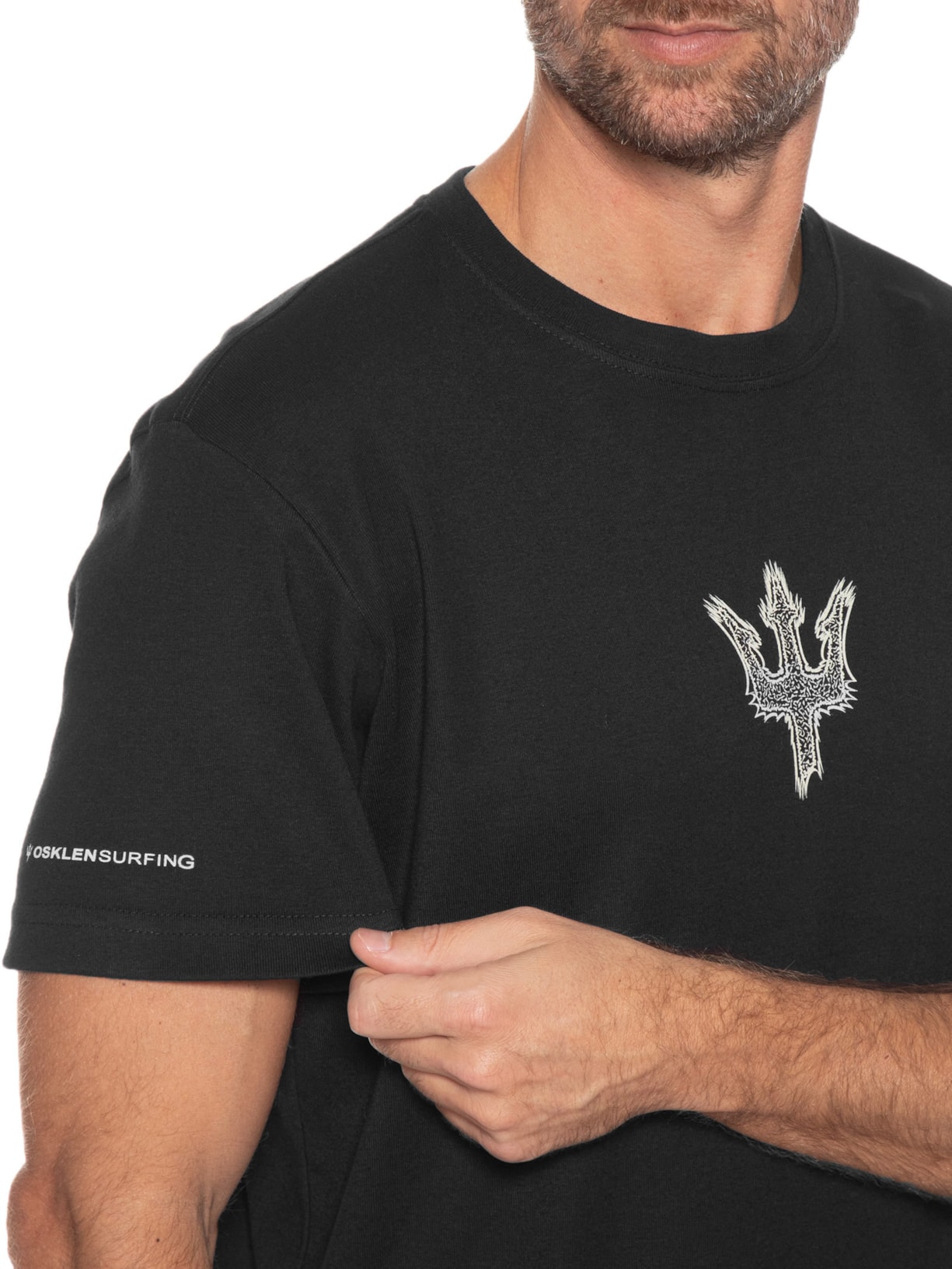 Camiseta Masculina Big Drive & Speed Preto Osklen