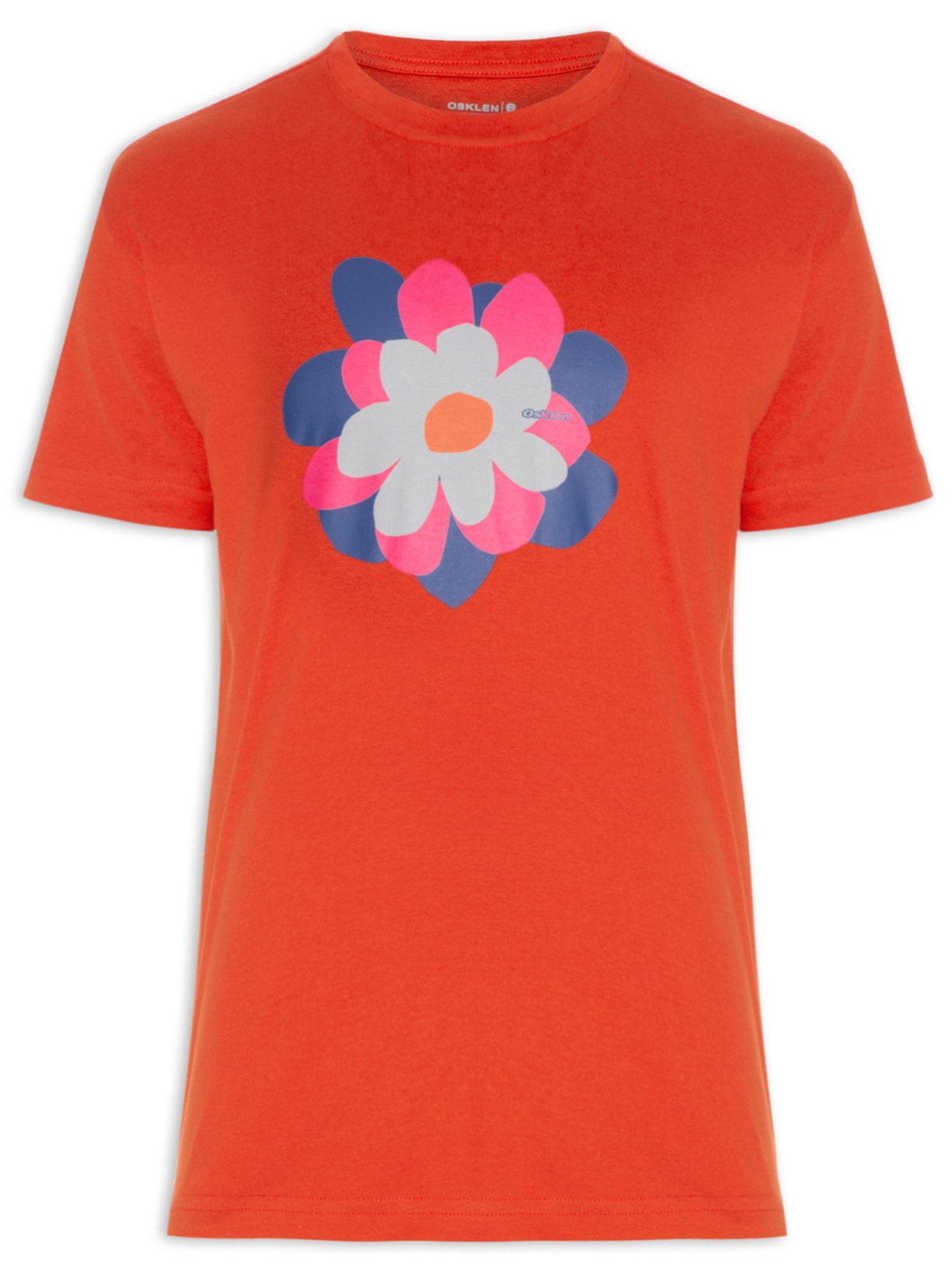 Camiseta Masculina Big Flower Power - Vermelho