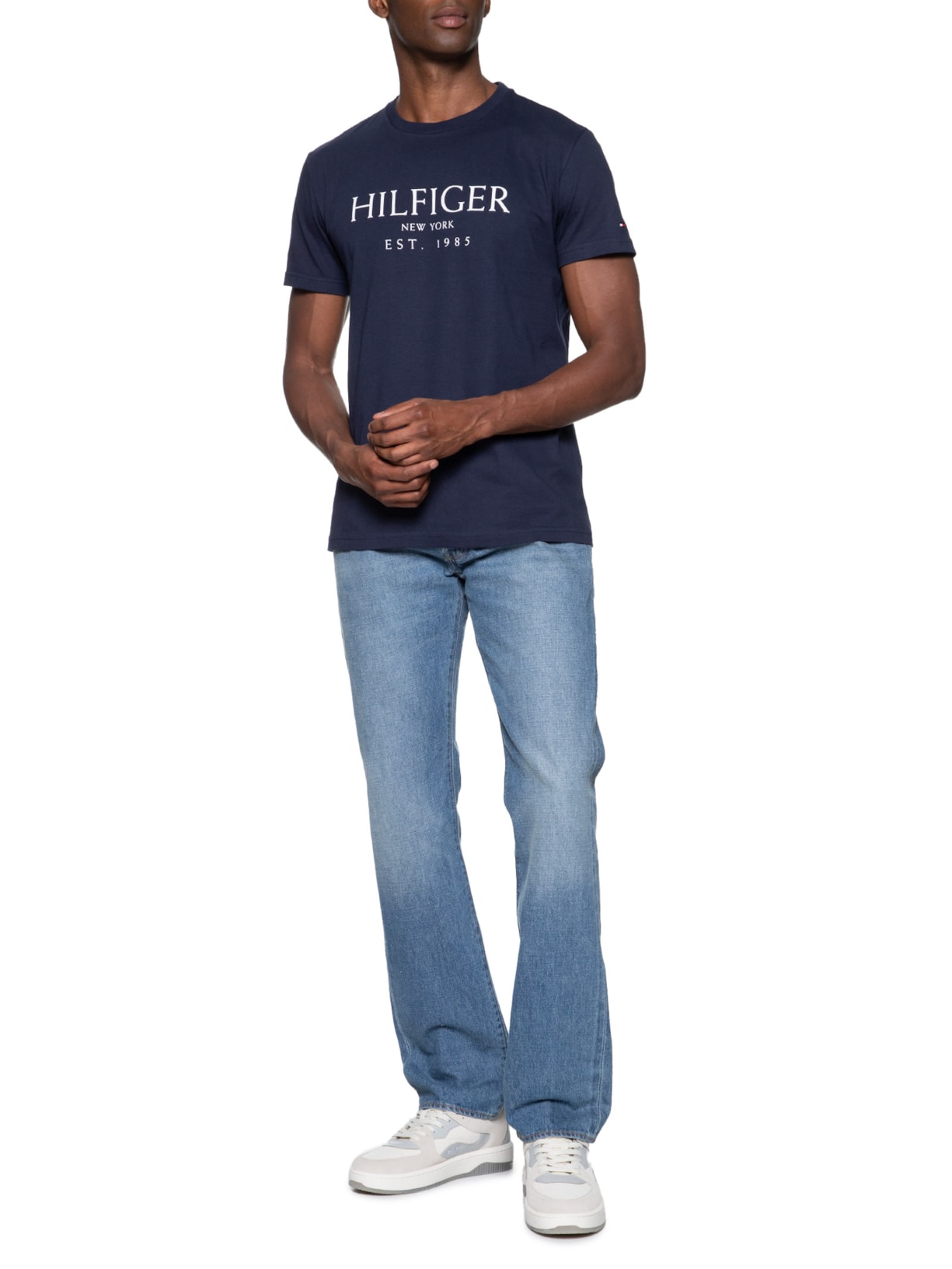 Camiseta Masculina Big Hilfiger Tee Azul Tommy Hilfiger