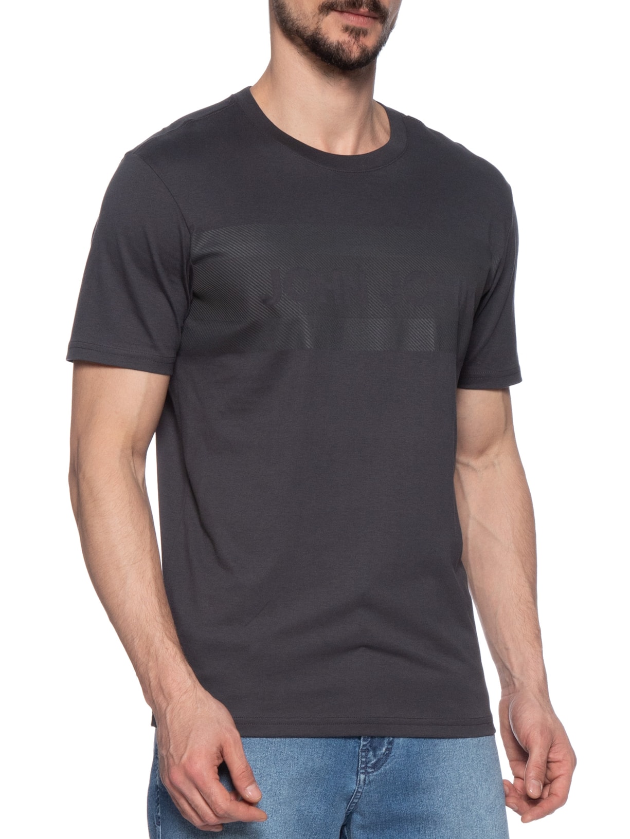 Camiseta Masculina Big John Line Cinza John John