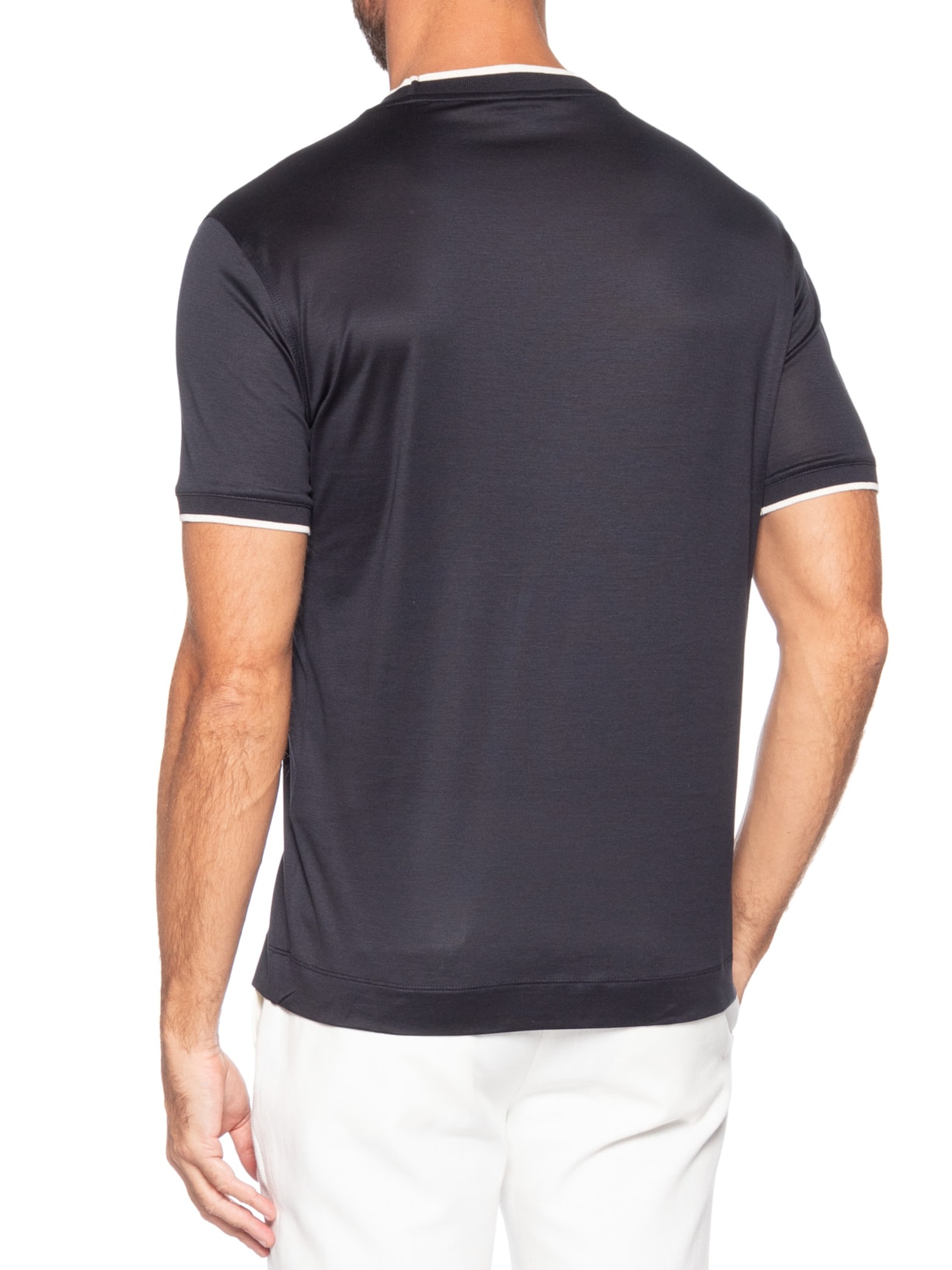 Camiseta Masculina Big Logo Faded Azul Emporio Armani