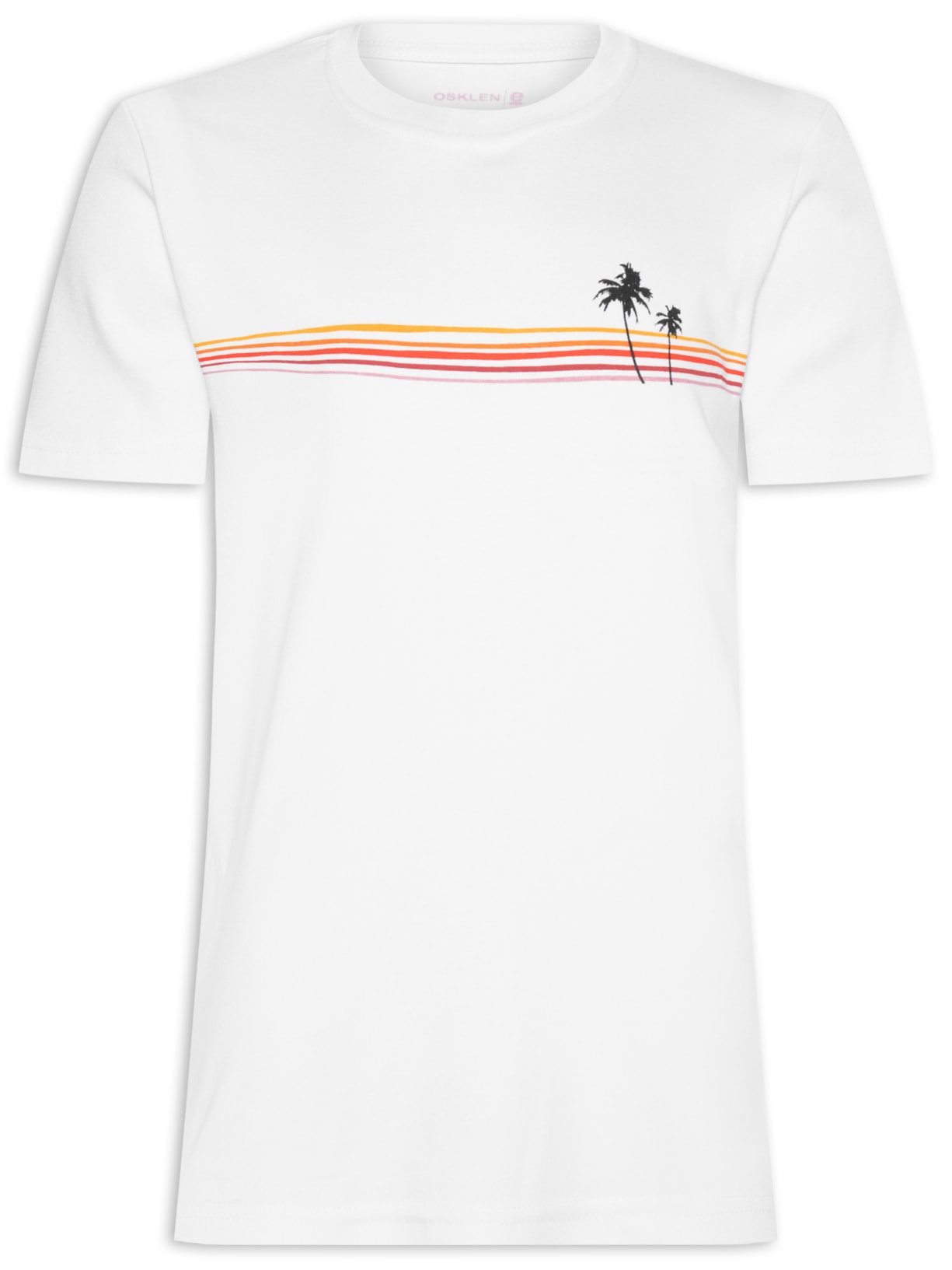 Camiseta Masculina Big Prisma Manga Curta - Branco