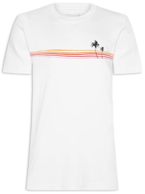 Camiseta Masculina Big Prisma Manga Curta - Branco