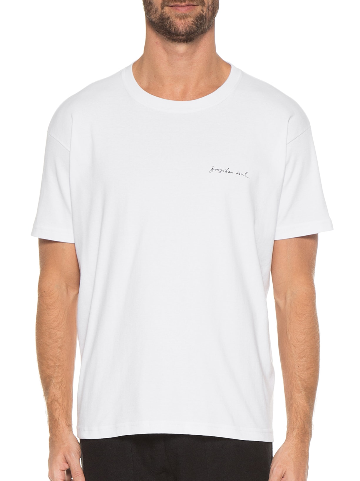 Camiseta Masculina Big Shirt Arara Azul Branco Osklen