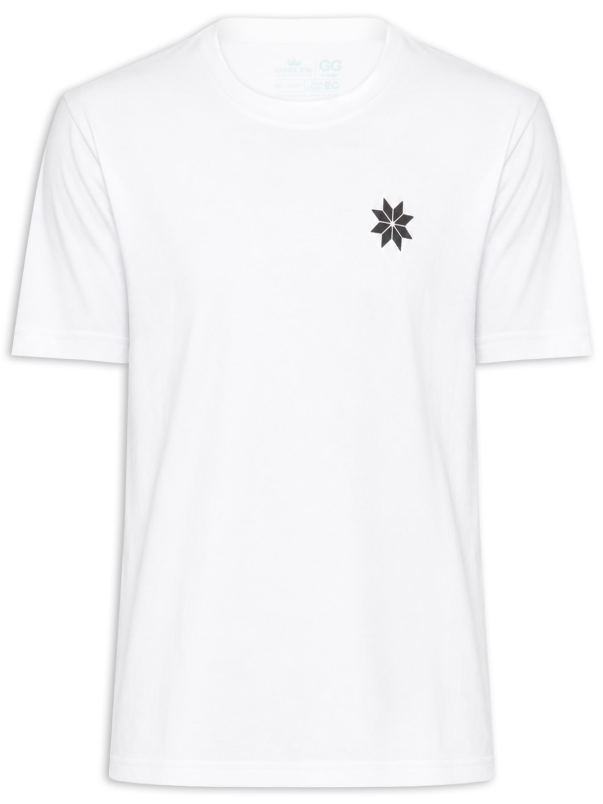 Camiseta Masculina Big-Shirt Mountain Range Branco Osklen