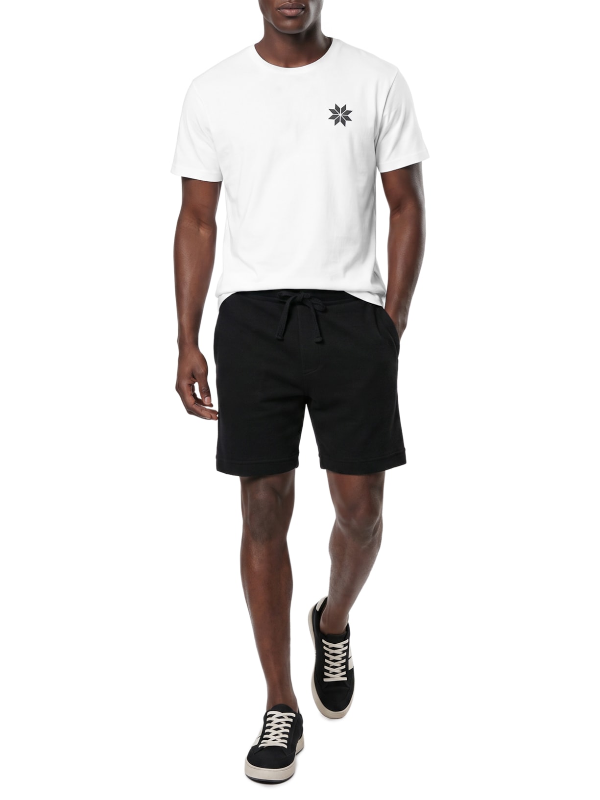 Camiseta Masculina Big-Shirt Mountain Range Branco Osklen