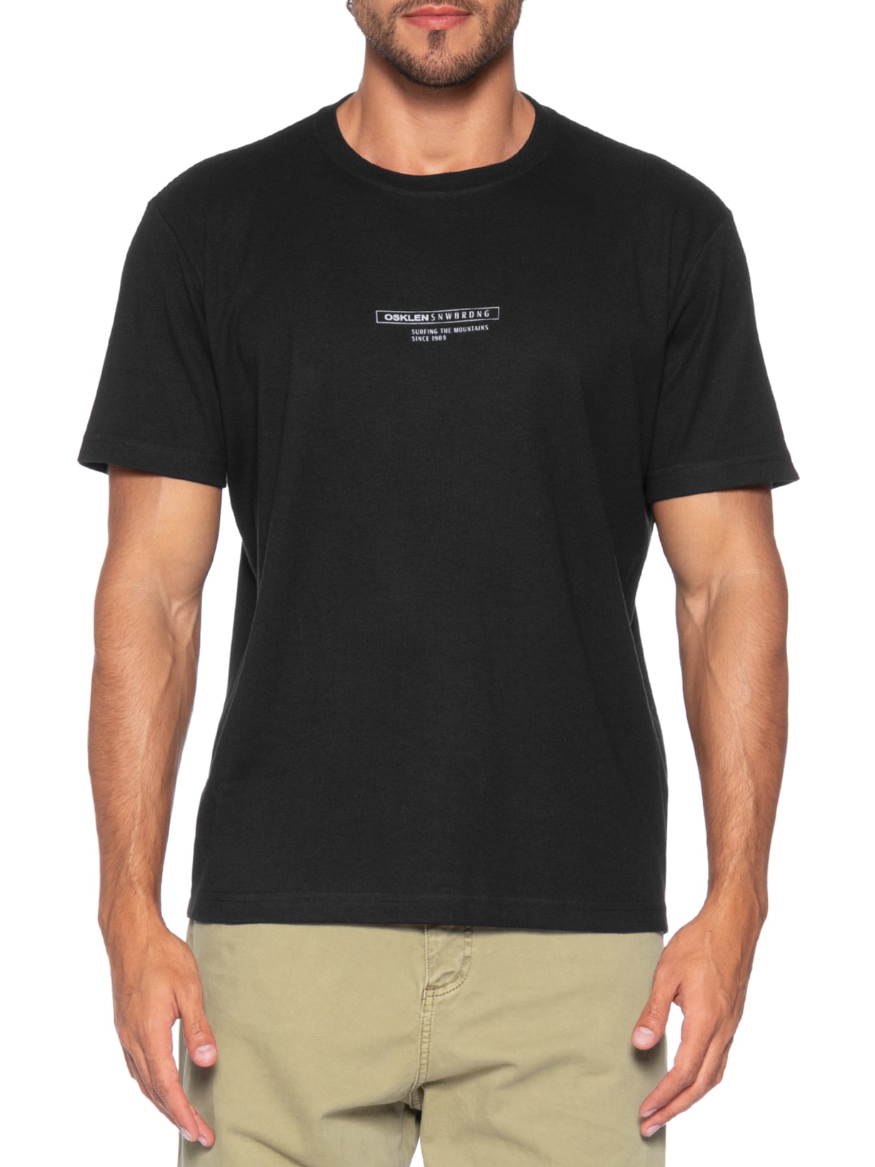 Camiseta Masculina Big Shirt SNWBRDNG  – Preto Osklen