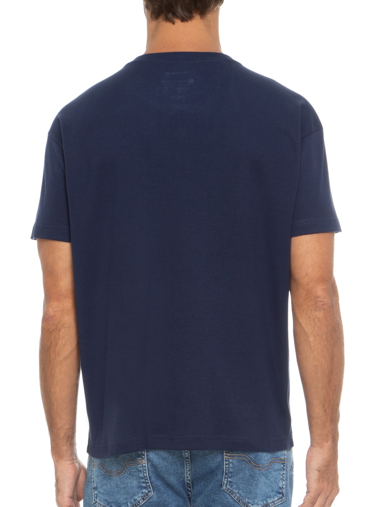 Camiseta Masculina Big Shirt Surfing Type Azul Osklen