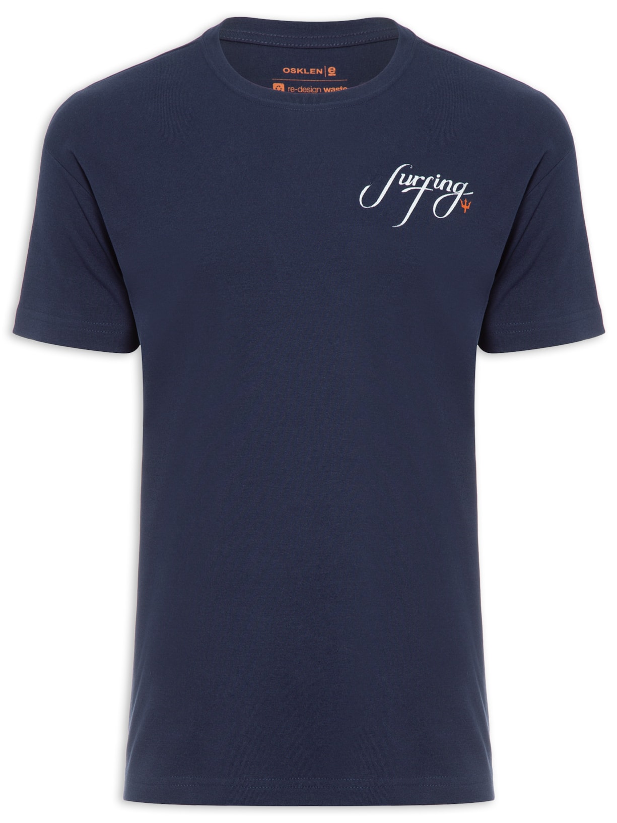 Camiseta Masculina Big Shirt Surfing Type Azul Osklen