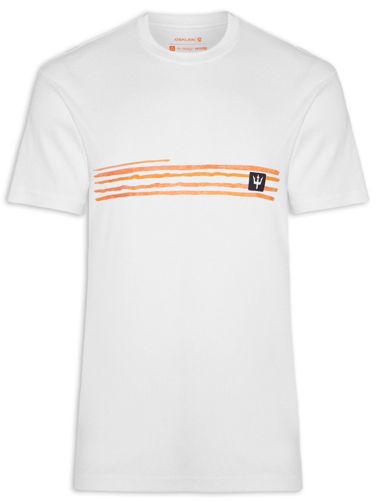 Camiseta Masculina Big Srfng Intervention Manga Curta - Branco