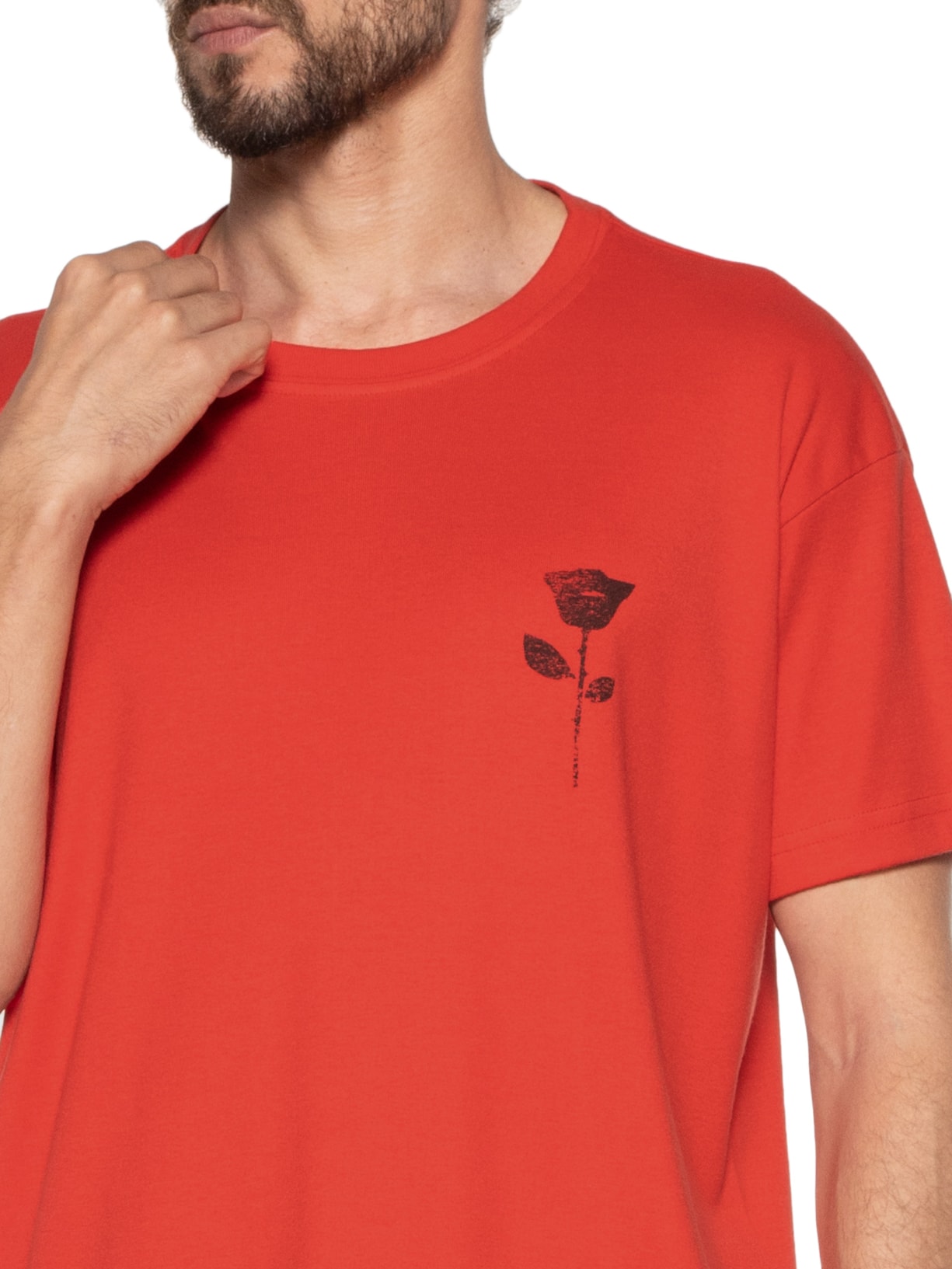 Camiseta Masculina Big Surfing The City Vermelho Osklen