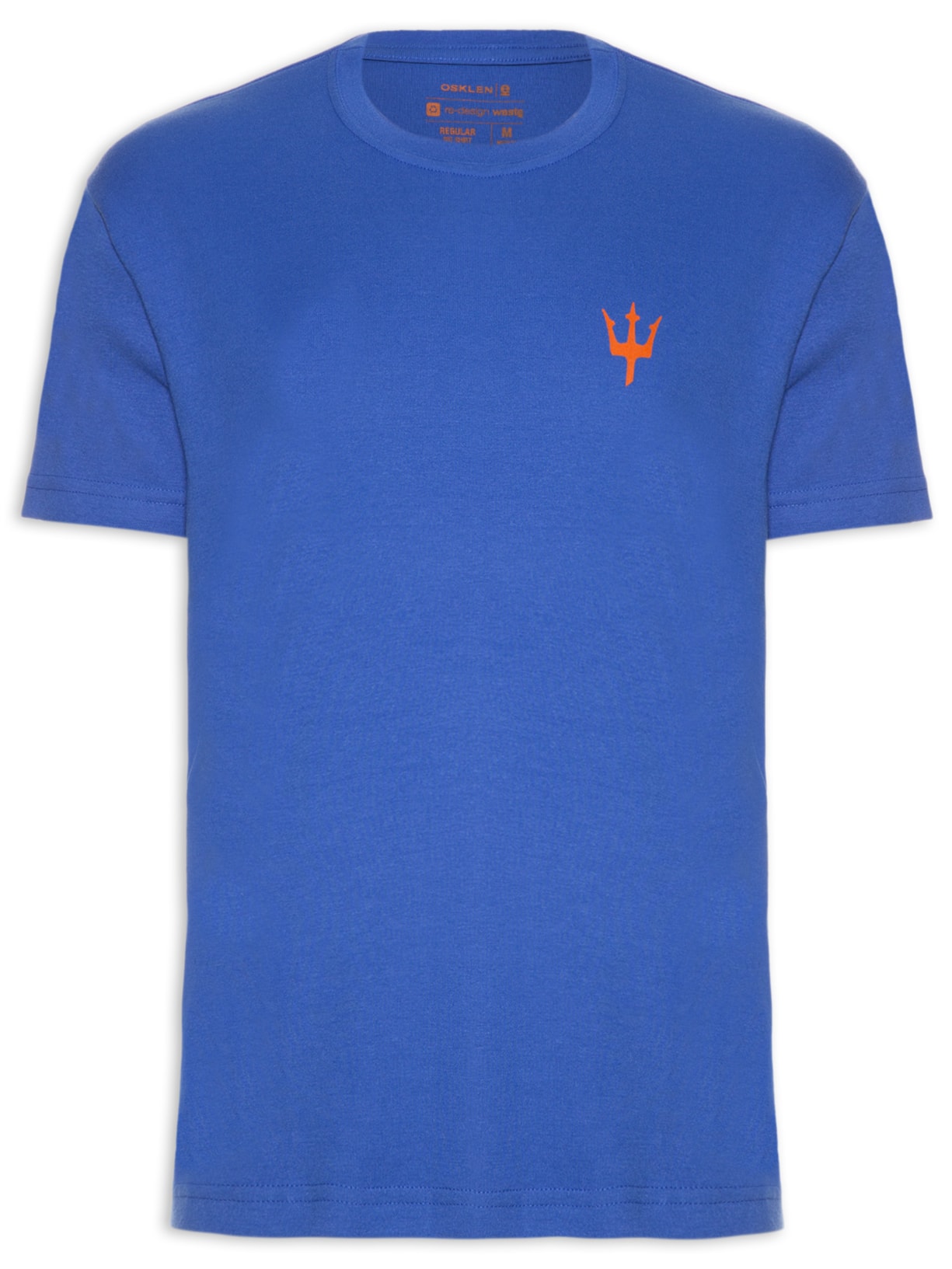 Camiseta Masculina Big Tridente Gráfico - Azul