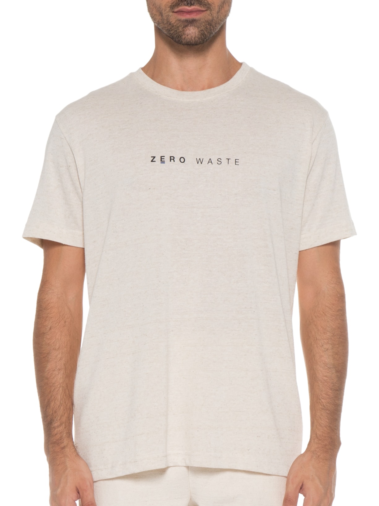 Camiseta Masculina Blend Zero Waste Bege Osklen