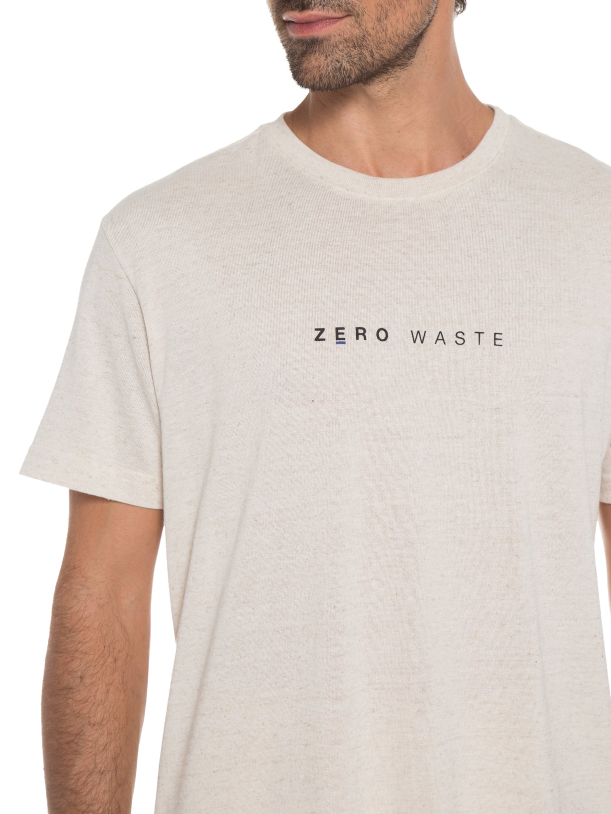 Camiseta Masculina Blend Zero Waste Bege Osklen