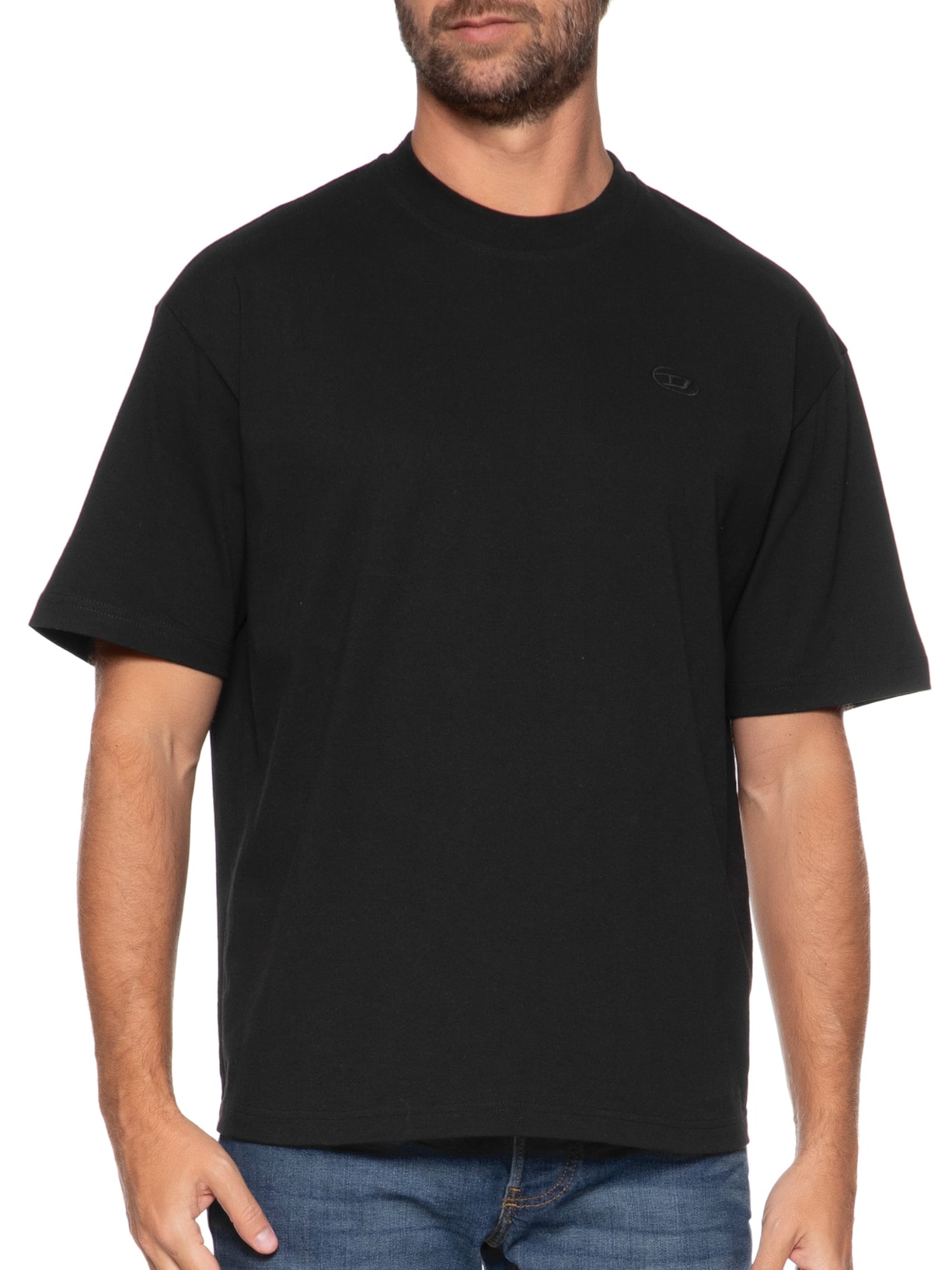 Camiseta Masculina Boggy-Megoval-D Preto Diesel