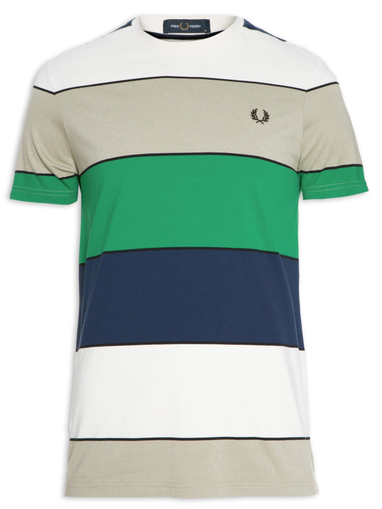 Camiseta Masculina Bold Stripe - Off White