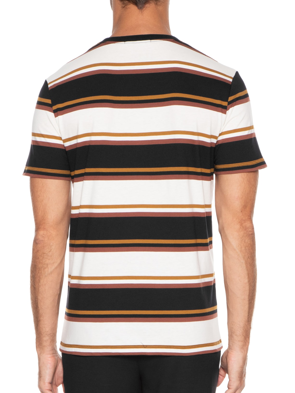 Camiseta Masculina Bold Stripe Preto Fred Perry