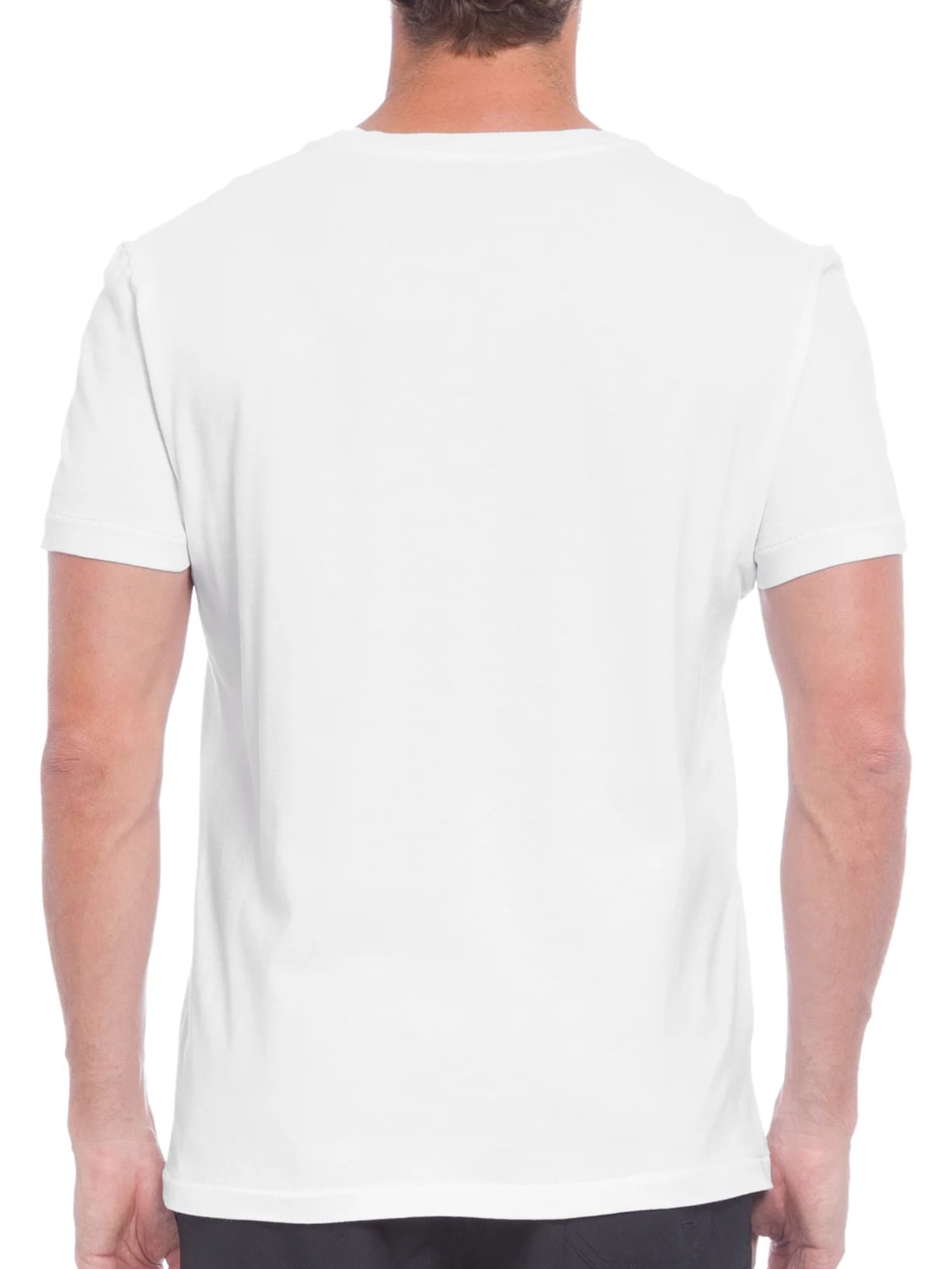 Camiseta Masculina Bolso Brasão Mc Branco Osklen