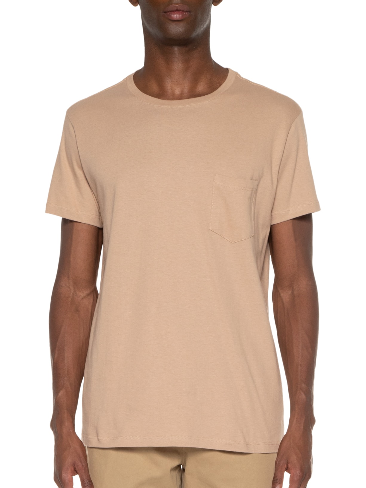 Camiseta Masculina Bolso New Marrom Foxton