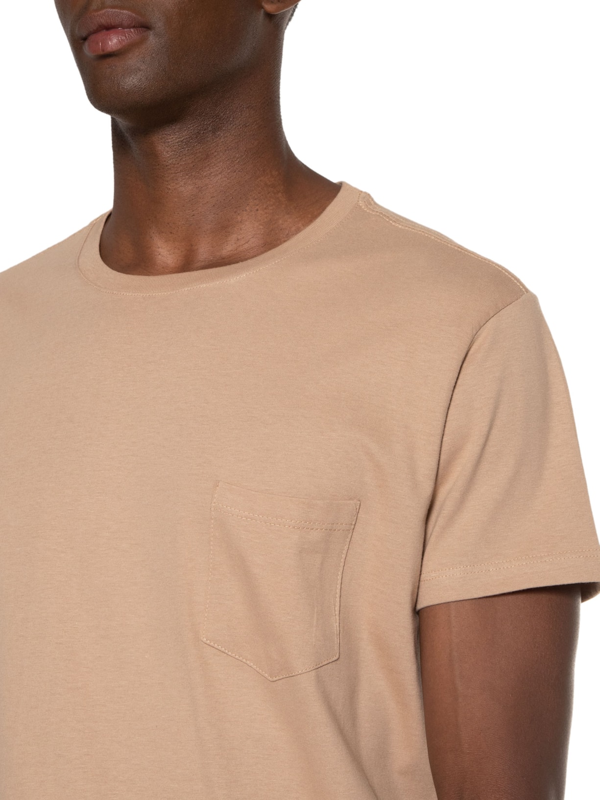 Camiseta Masculina Bolso New Marrom Foxton