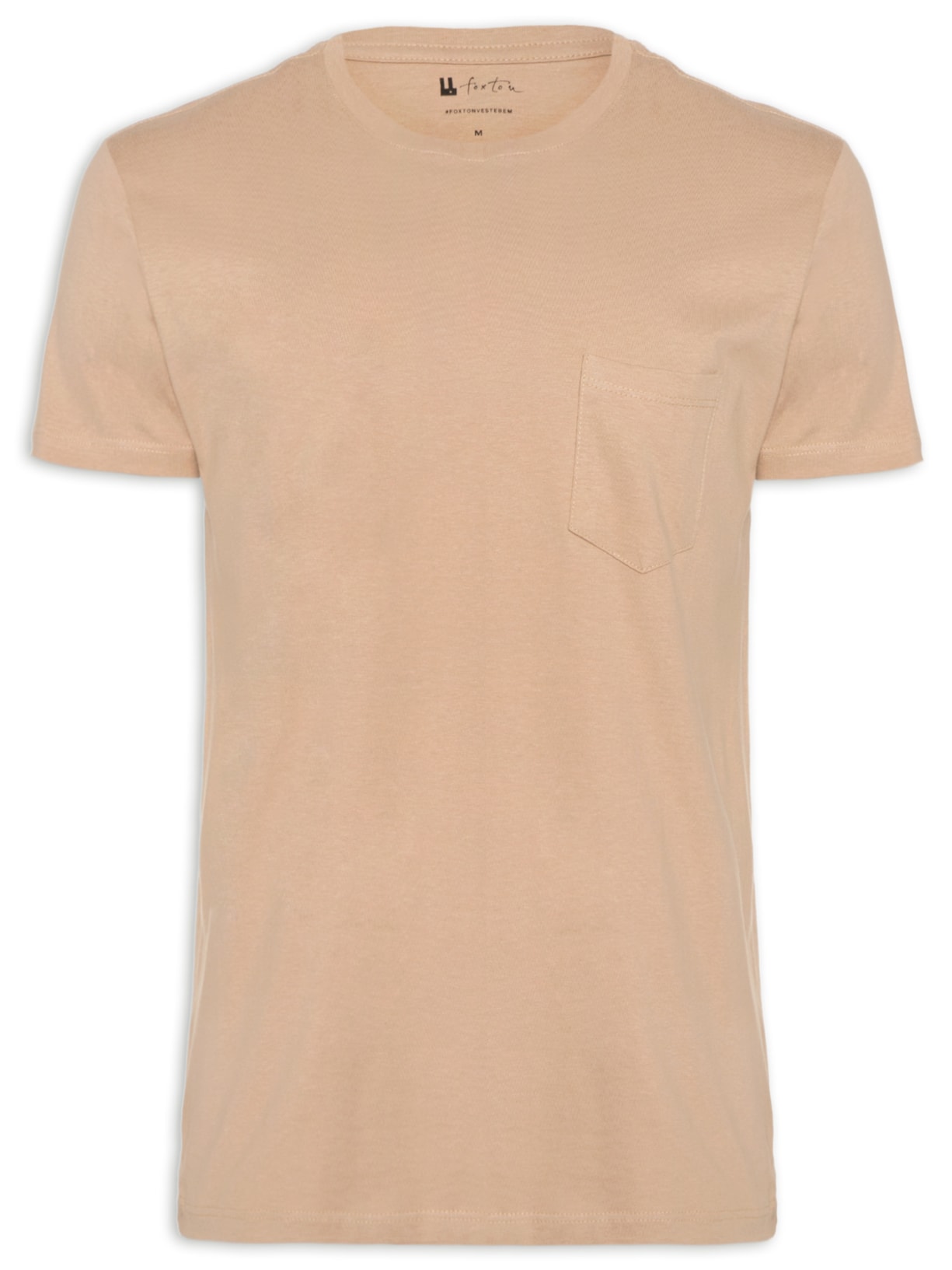 Camiseta Masculina Bolso New Marrom Foxton