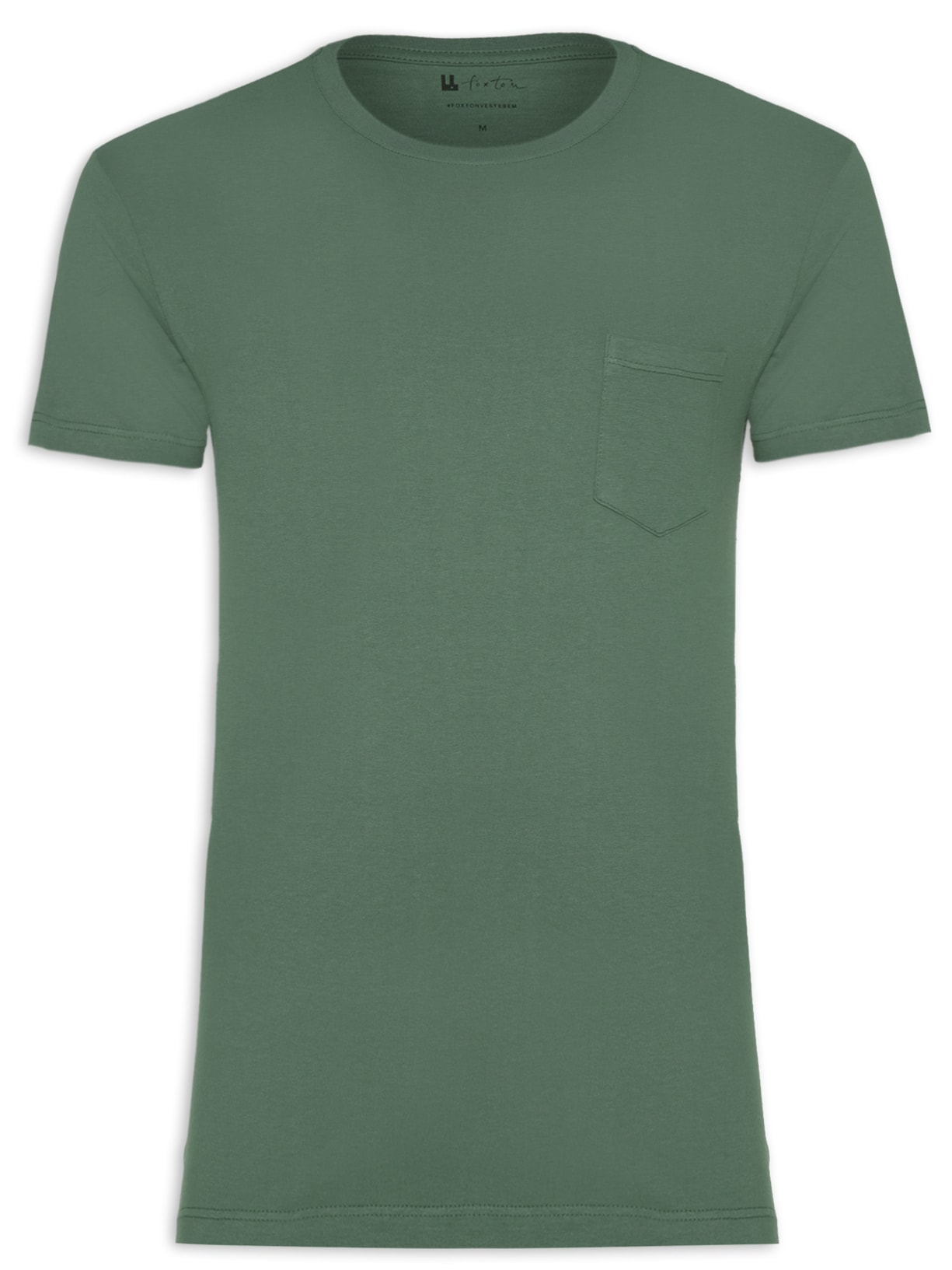 Camiseta Masculina Bolso New - Verde
