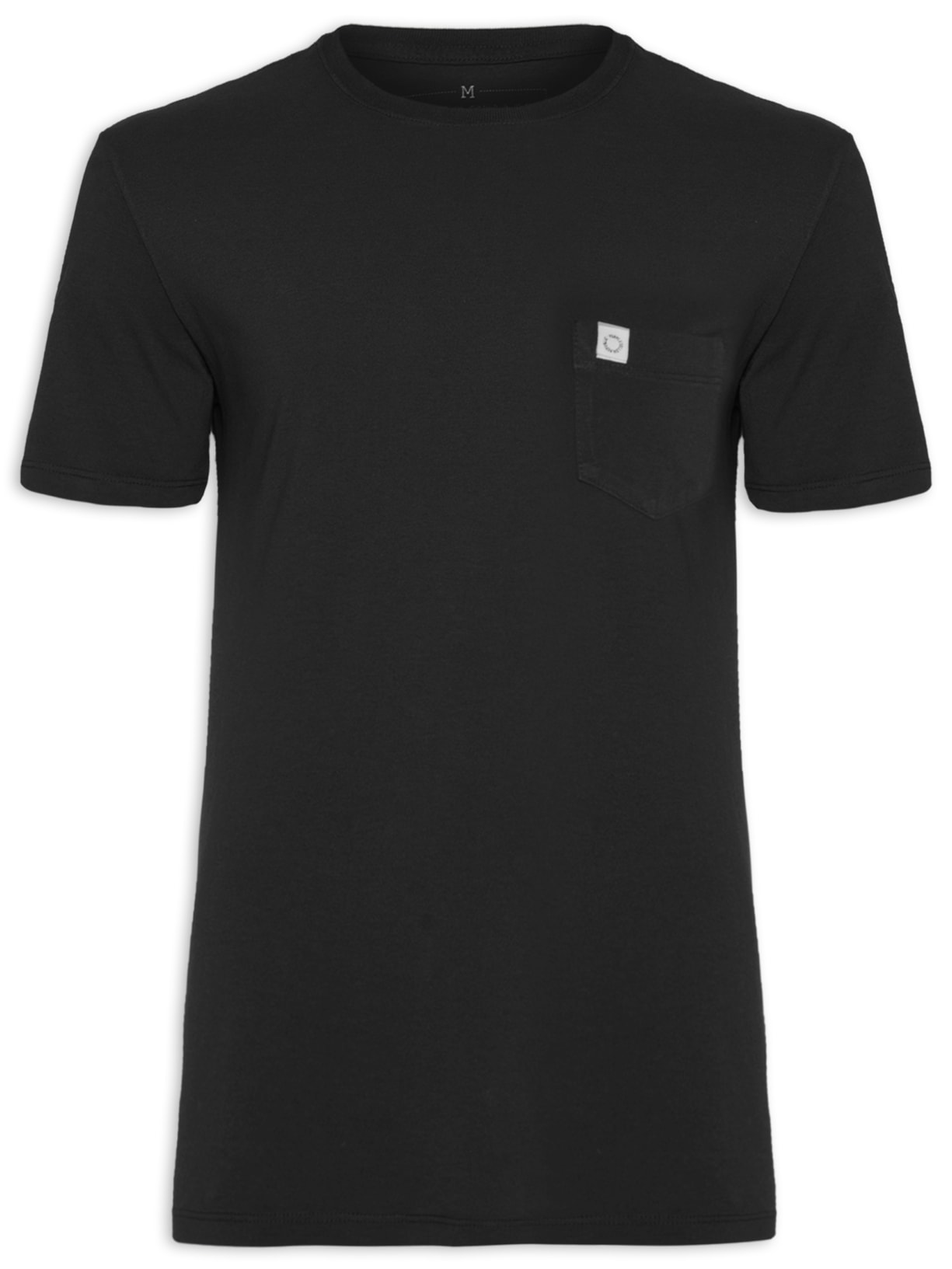 Camiseta Masculina Bolso - Preto