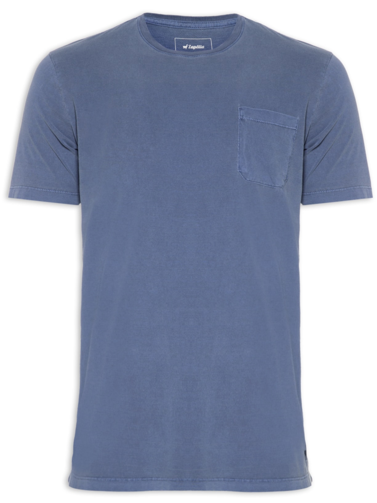 Camiseta Masculina Bolso Stone - Azul