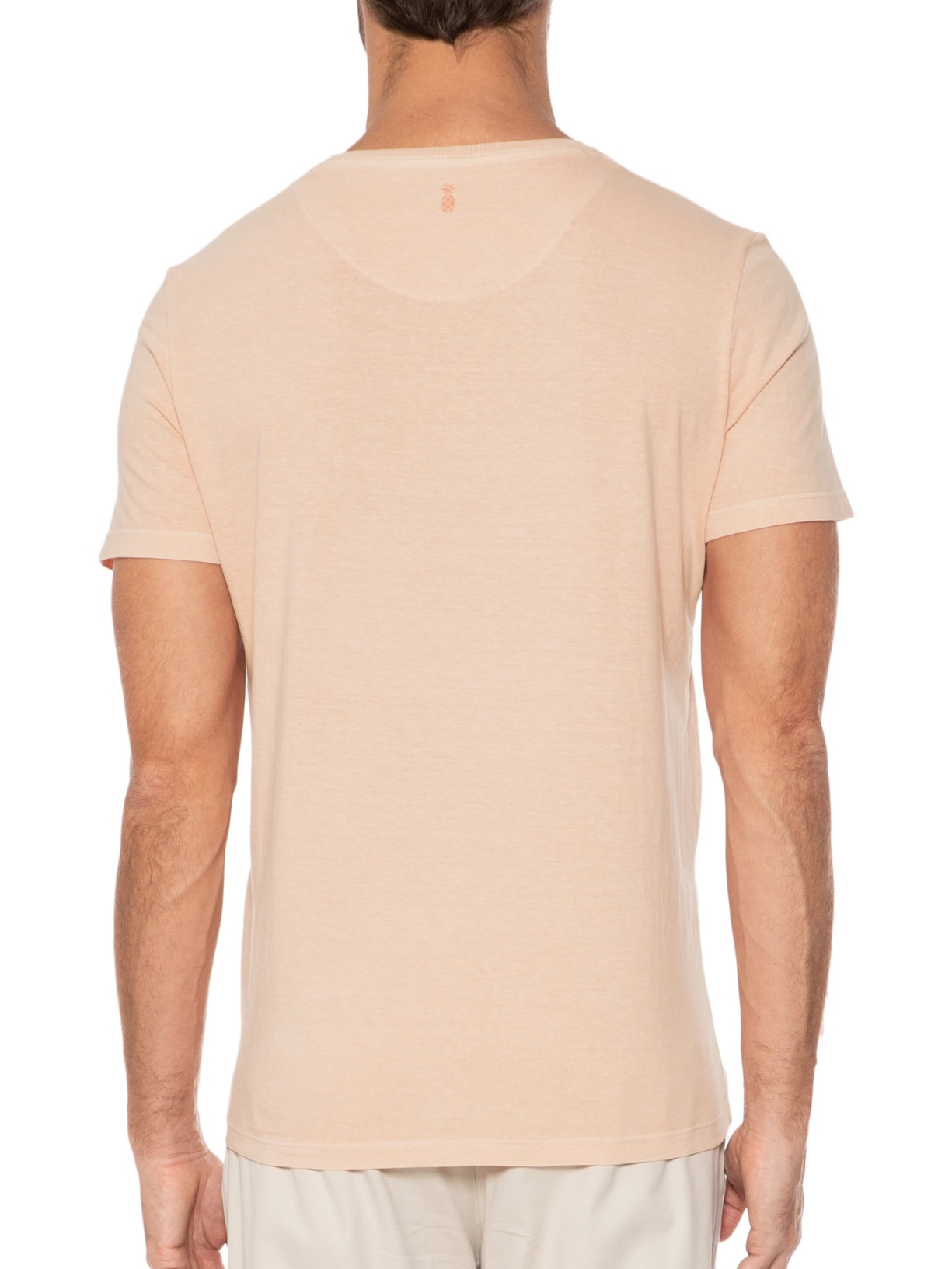 Camiseta Masculina Bolso Stoned Laranja Pineapple